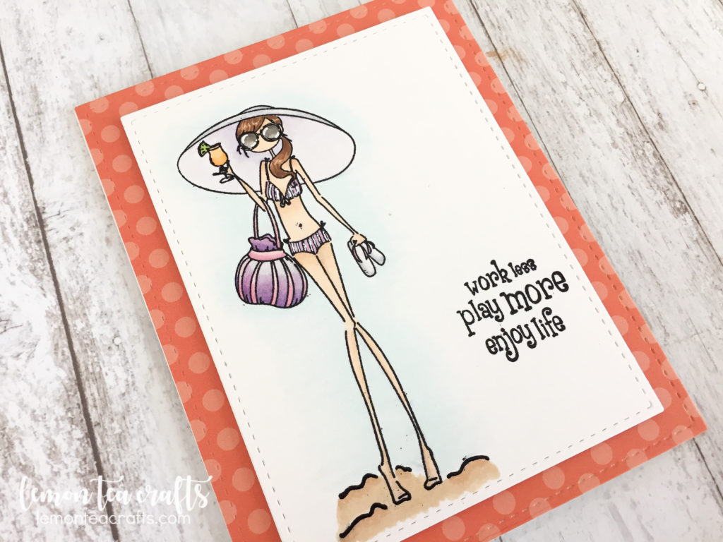 Stamping Bella Uptown Girl - Sandy and her Sombrero Handmade Card